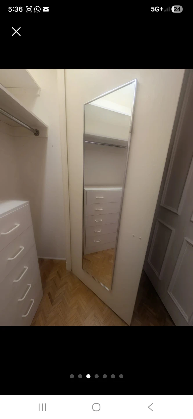 Full Length Mirror with Silver Frame - photo 2