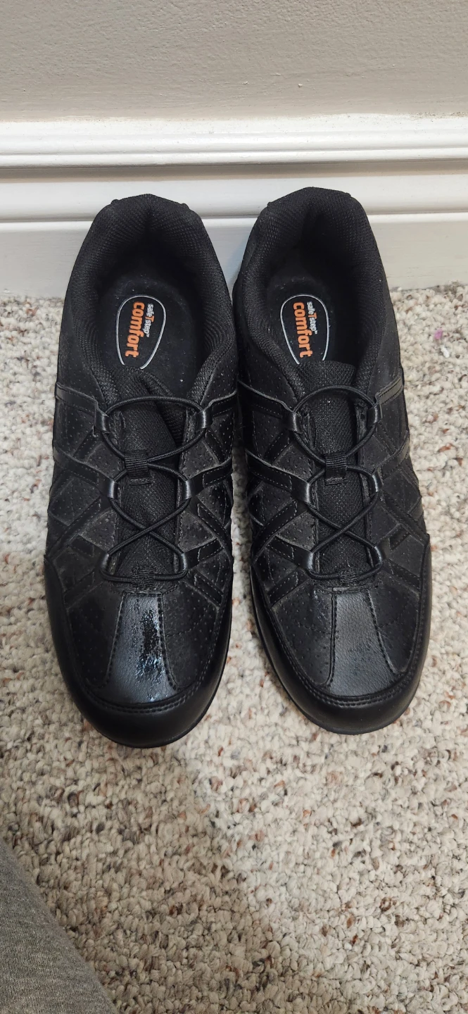 Safe T Step Comfort Black Slip-Resistant Shoes Size 11