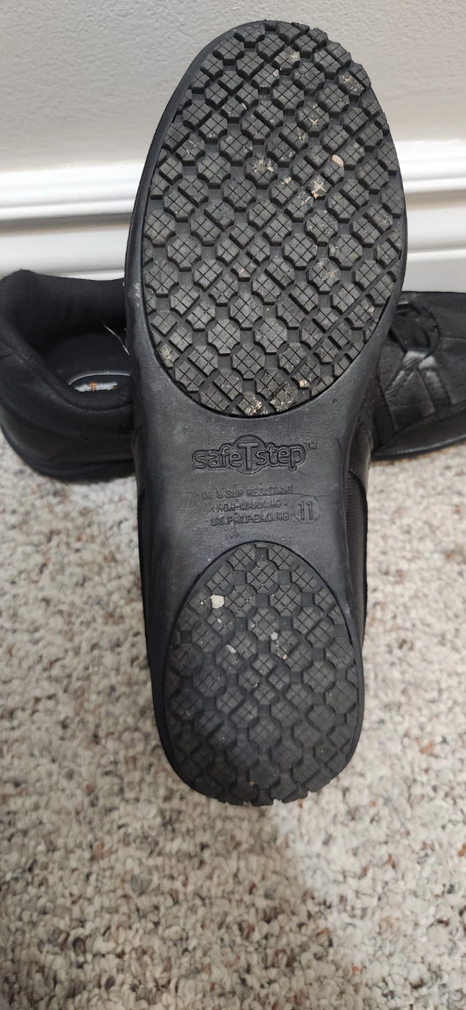 Safe T Step Comfort Black Slip-Resistant Shoes Size 11 - photo 3