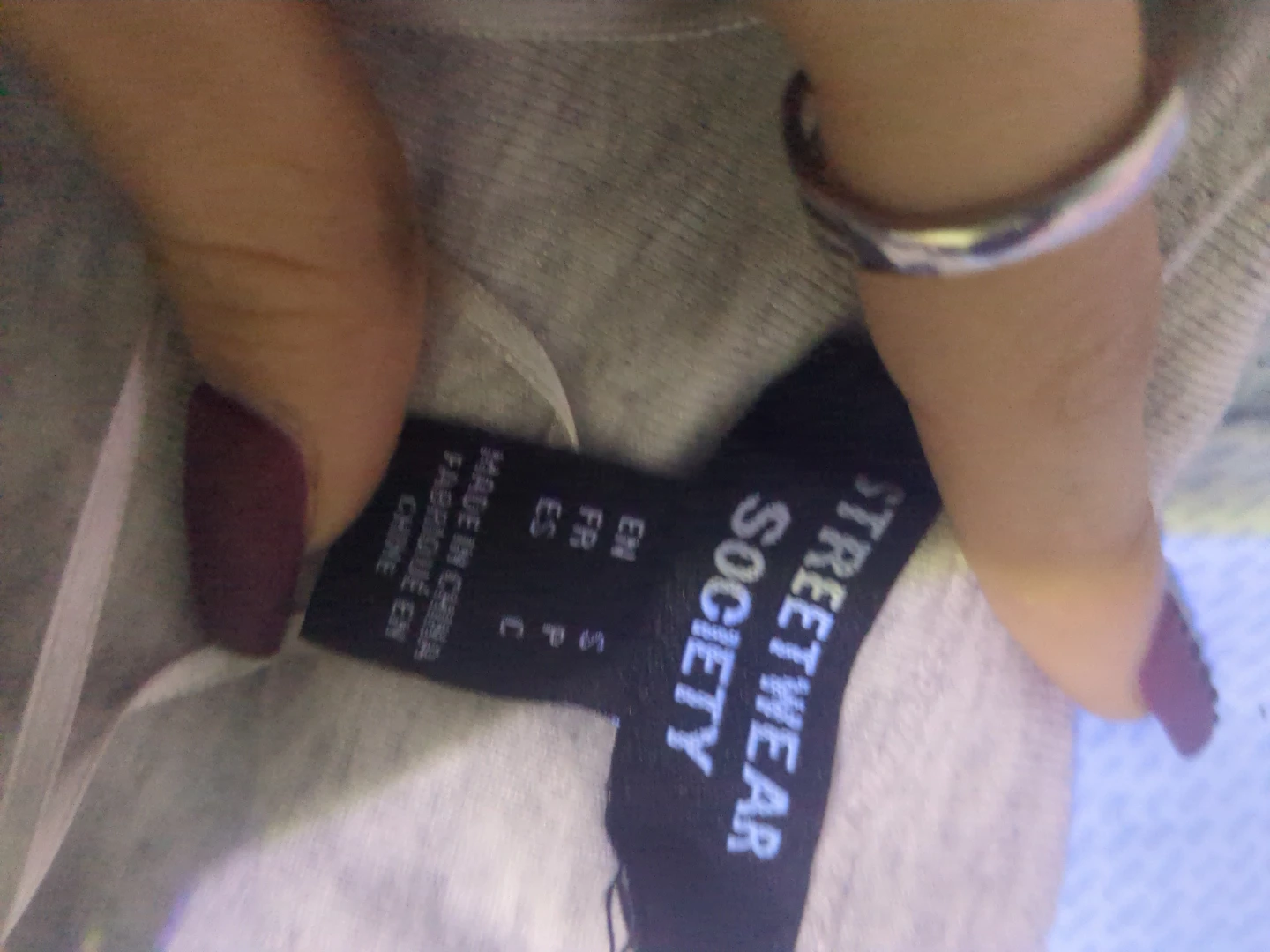 Streetwear Society Grey Long Sleeve Bodysuit Size S - photo 2