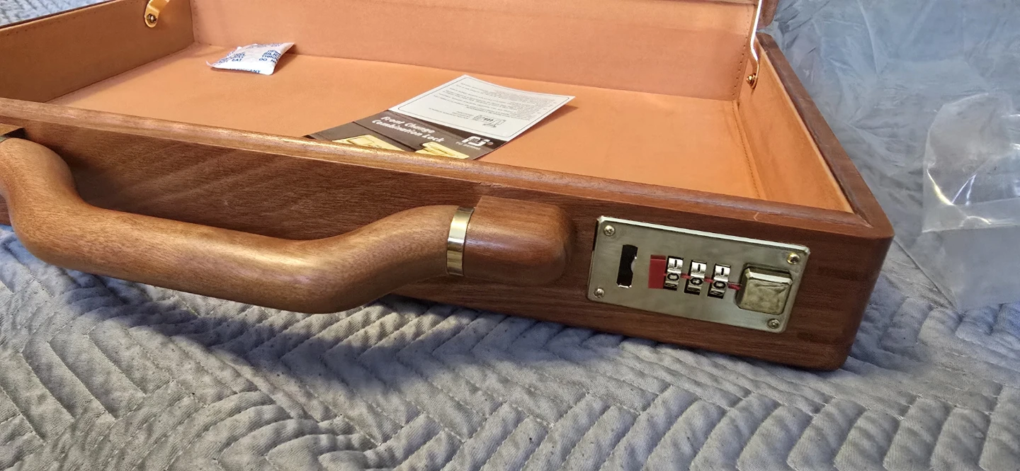 Vintage Wooden Attache Case with Combination Lock - photo 5