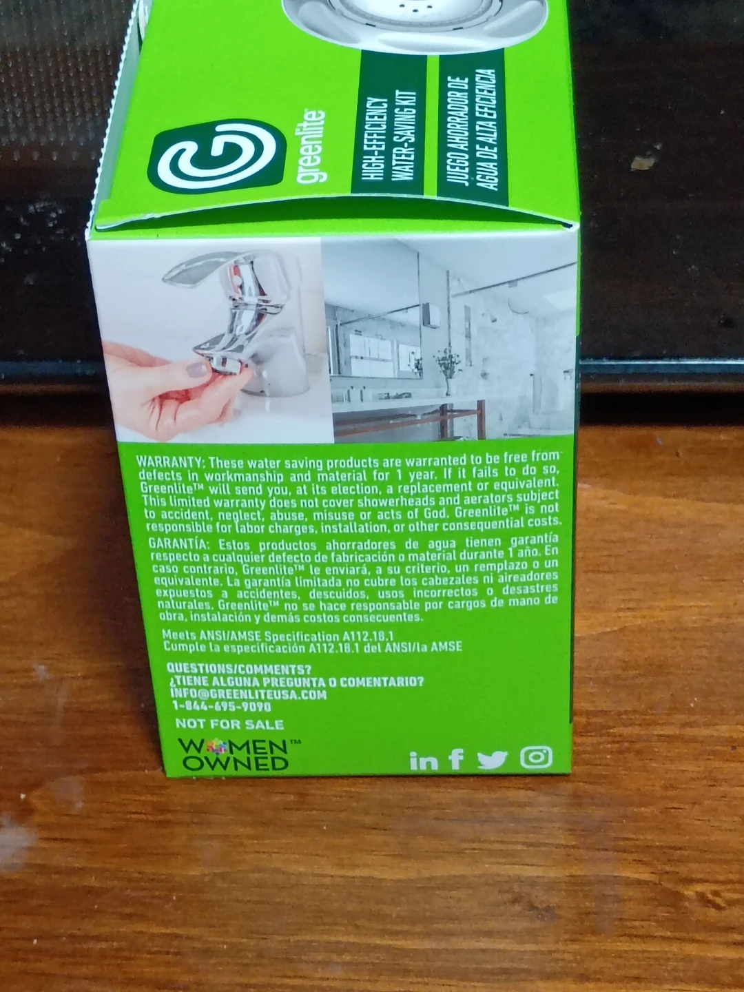 Greenlife High-Efficiency Showerhead + Aerator Kit - photo 4
