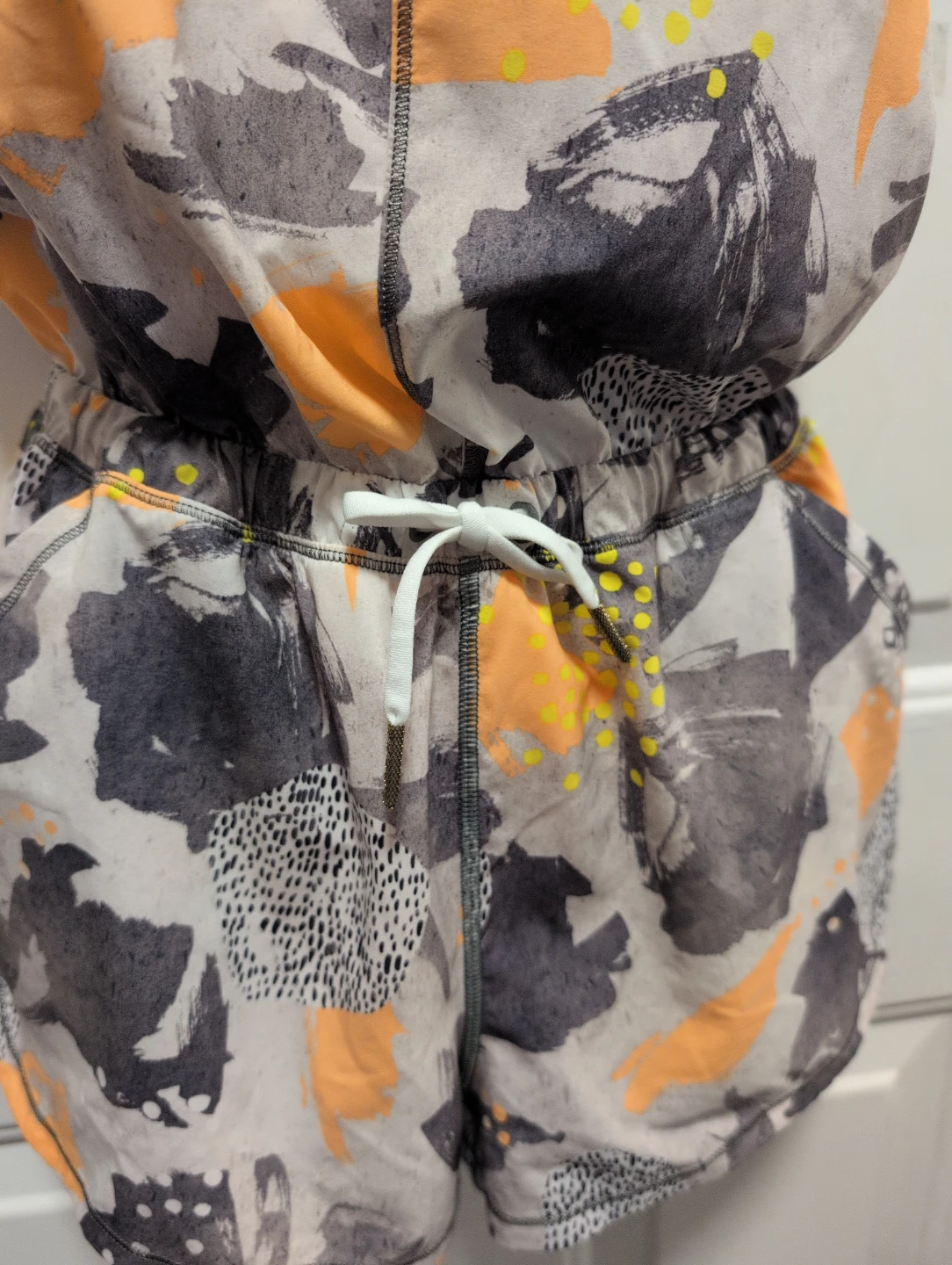 Lululemon Athletic Romper Shorts One Piece Abstract Print - photo 2