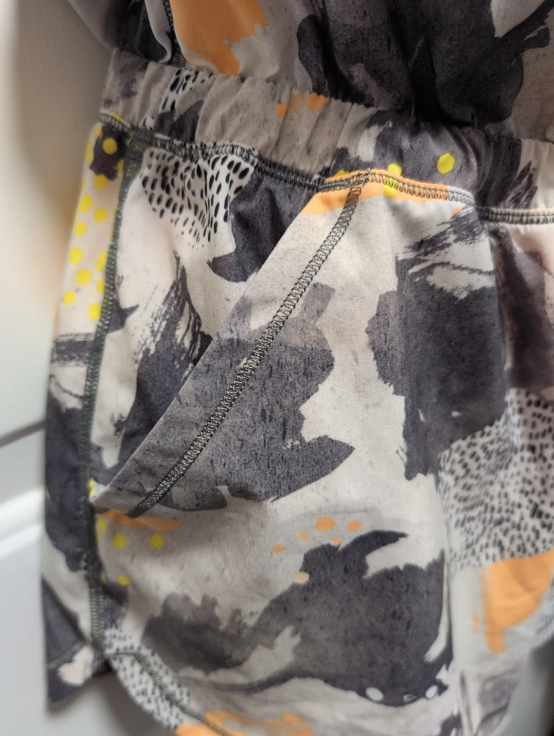 Lululemon Athletic Romper Shorts One Piece Abstract Print - photo 3