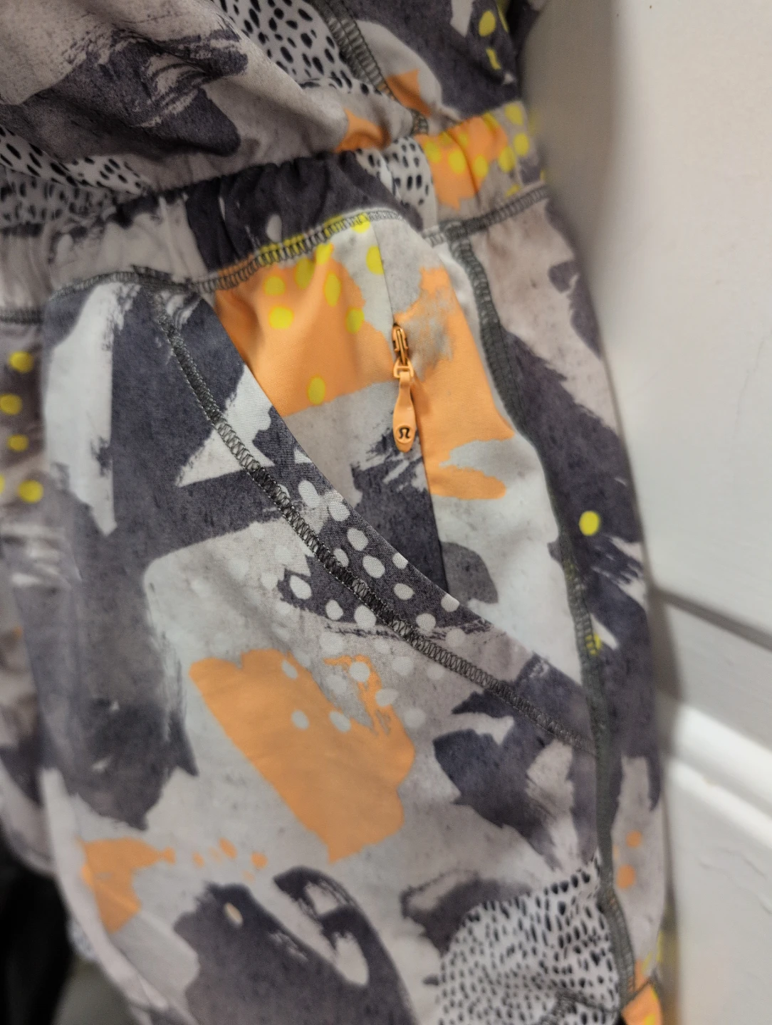 Lululemon Athletic Romper Shorts One Piece Abstract Print - photo 4