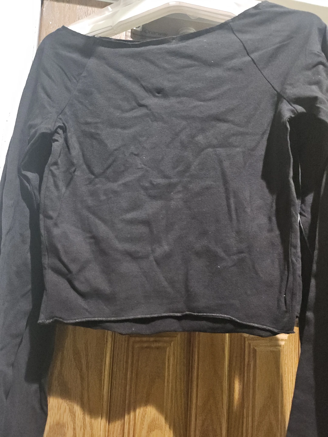 Wild Fable Black Long Sleeve Cropped Top XS - photo 5