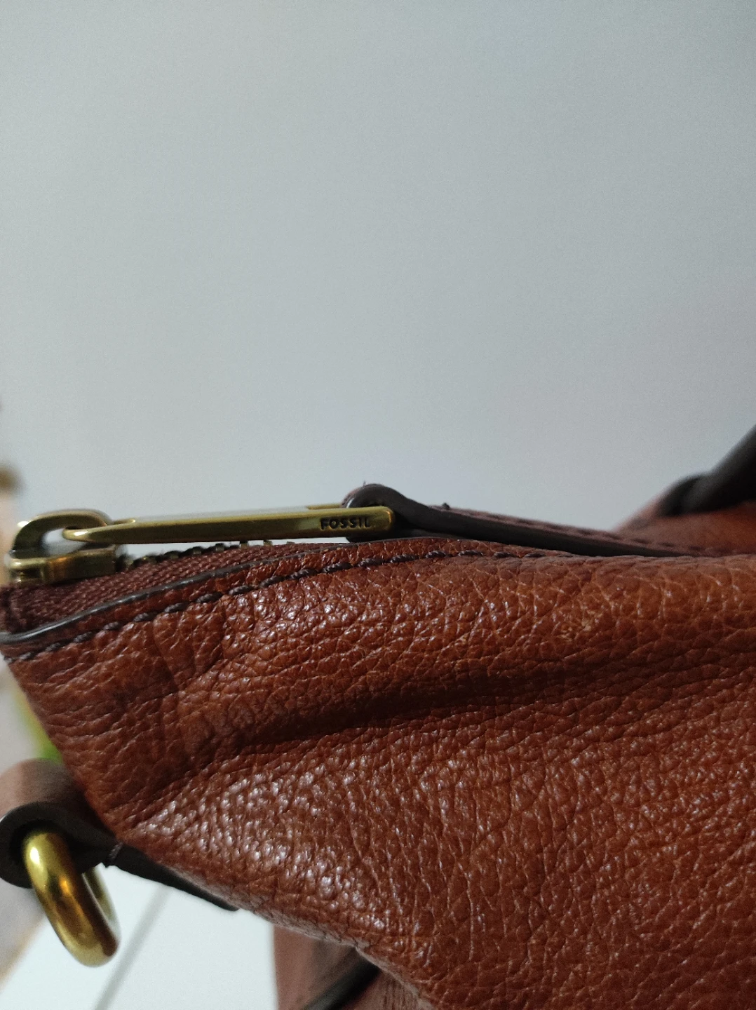 Fossil Brown Leather Tote Bag - photo 3