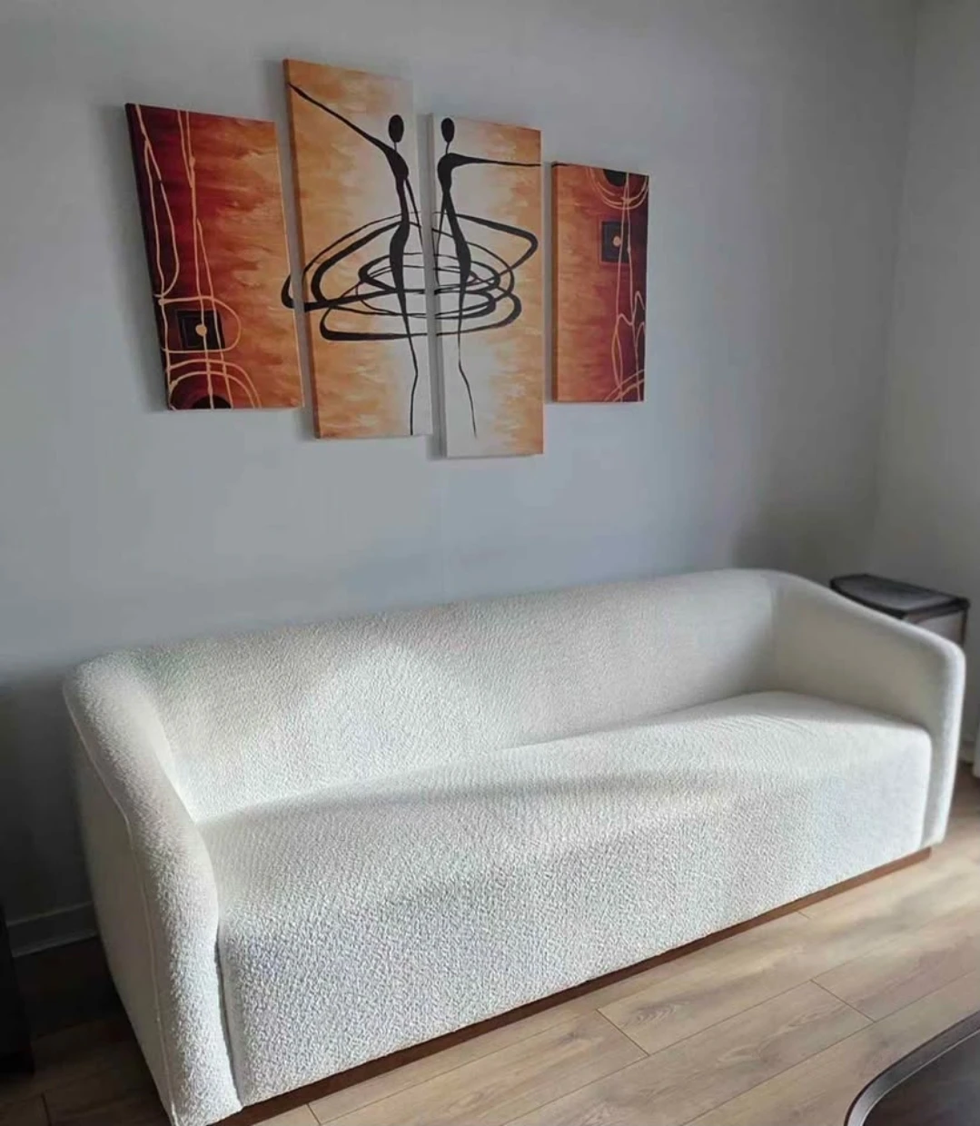 Boucle Fabric Sofa