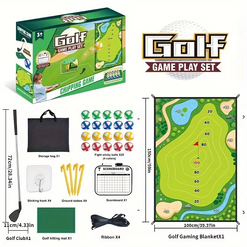 Golf Chipping Game Play Set with Accessories