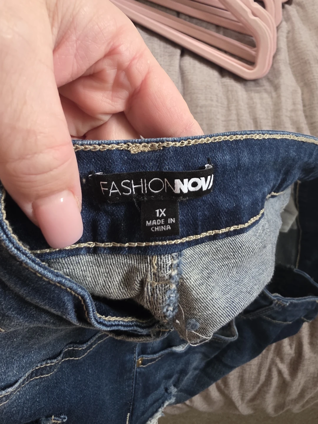Fashion Nova Distressed Skinny Jeans Size 1X - photo 3