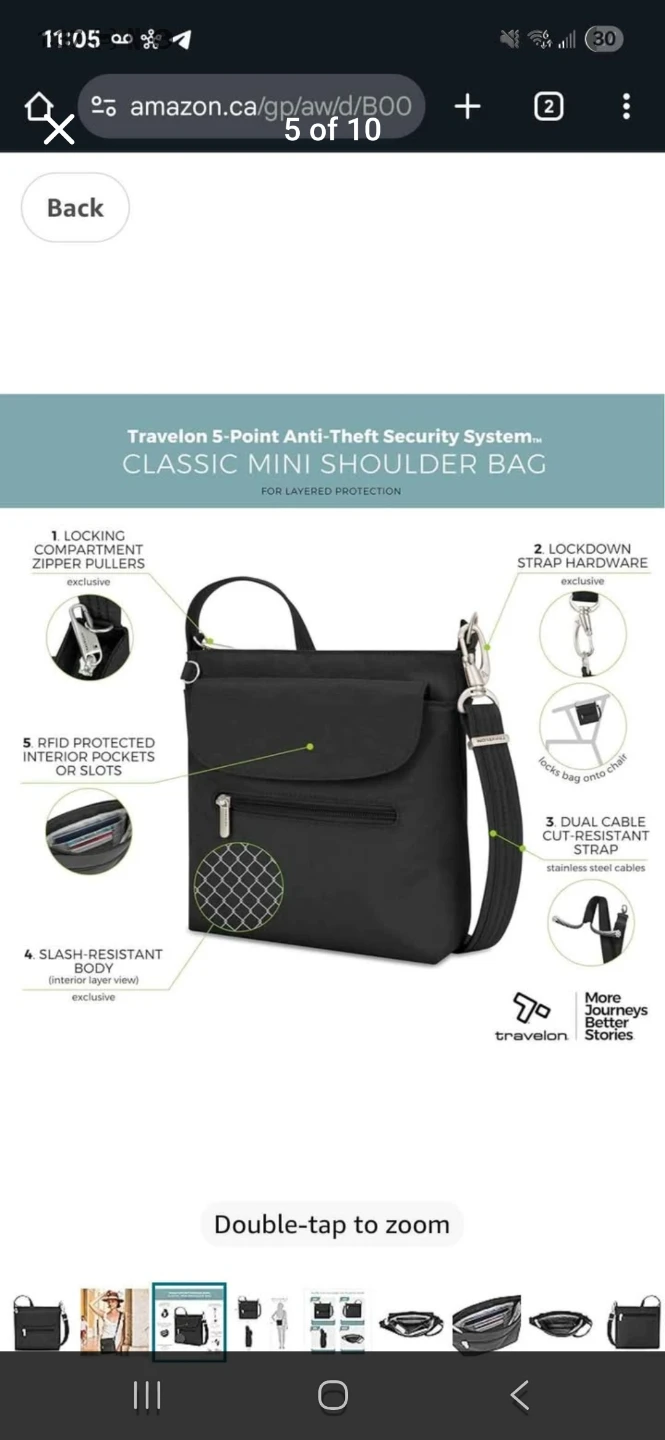 Shoulder Bag Anti-Theft - photo 5