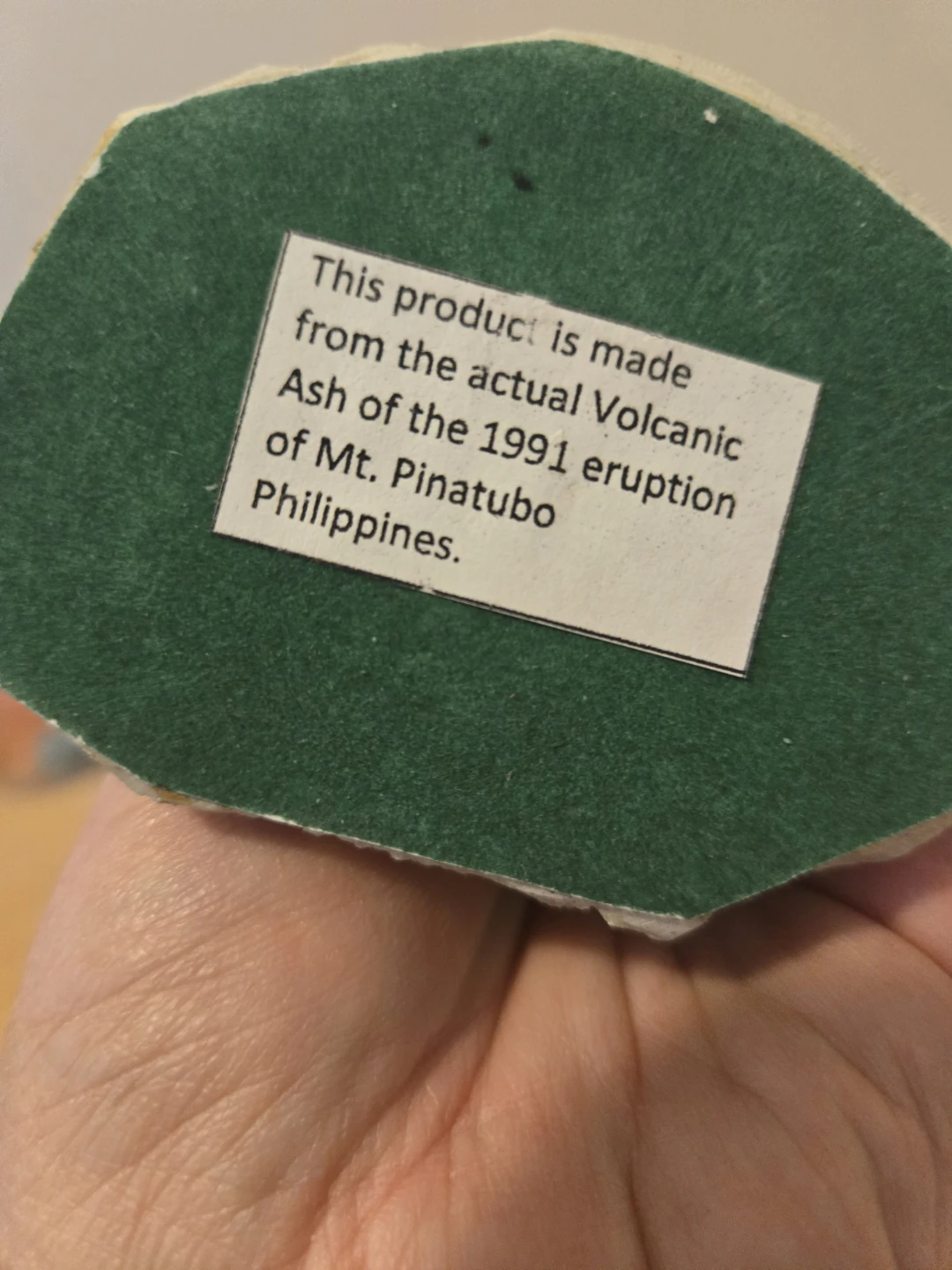 Figurine made with Mt. Pinatubo Volcanic Ash - photo 3