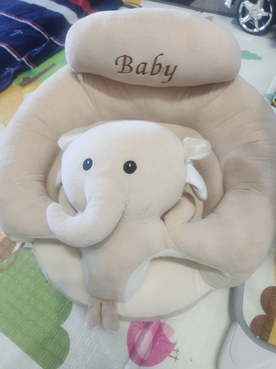 Baby Support Seat with Elephant Plush