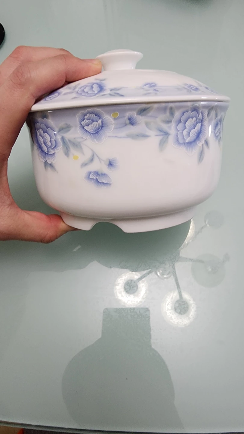 Cheng's White Jade Porcelain Casserole Dish with Lid - photo 2