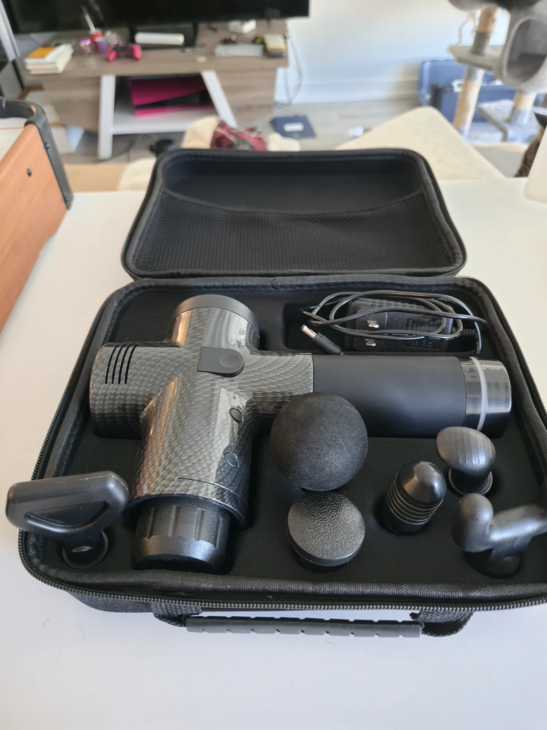 Massage Gun with Attachments and Case - photo 2