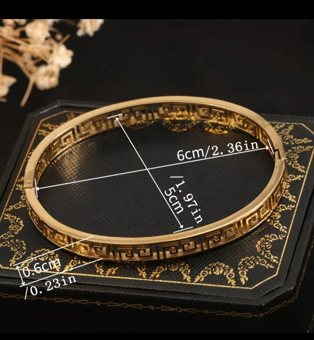 Gold Tone Stainless Steel Bangle Bracelet✨️ - photo 2