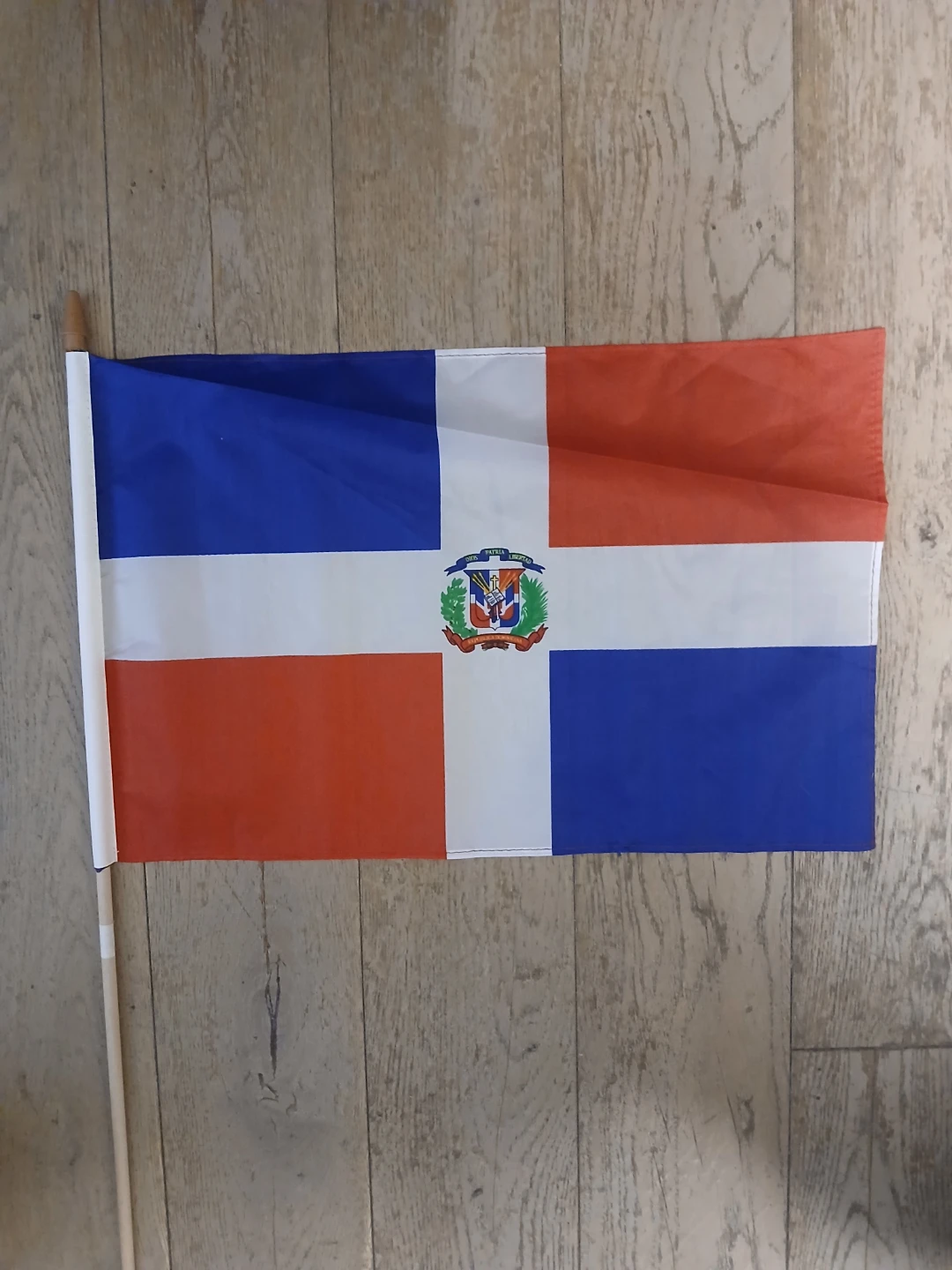 Dominican Republic Handheld Flag with Pole - photo 2