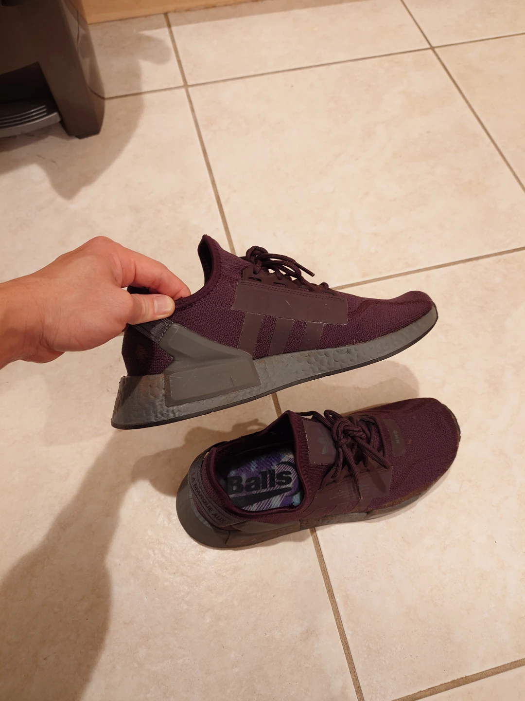 Adidas NMD "Balls" Sneakers - Burgundy - photo 2
