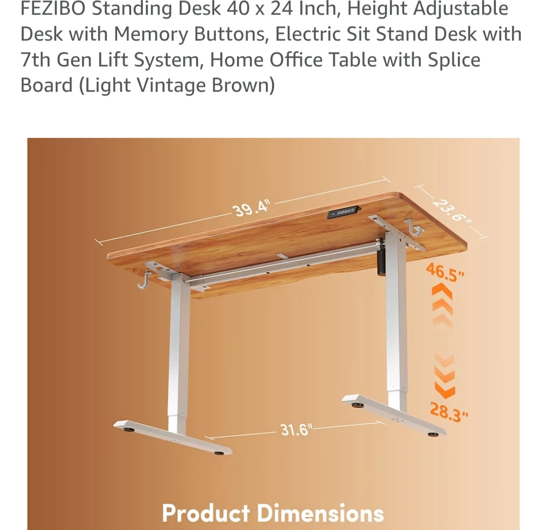 Standing Desk - 40 x 24" - photo 3