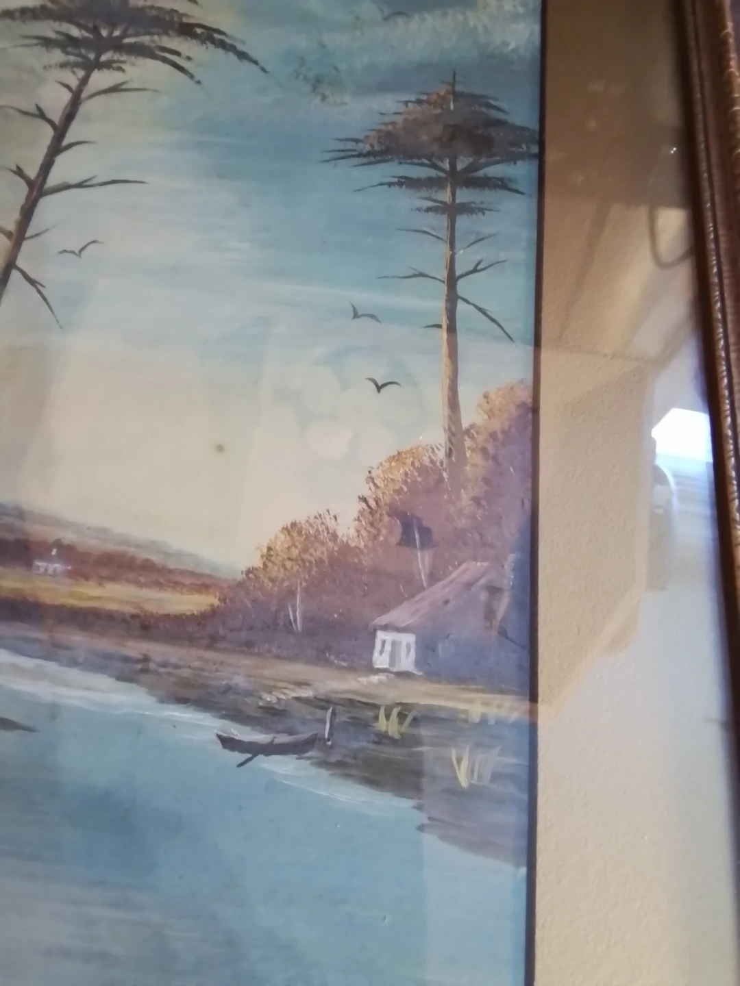 Framed Landscape Painting Signed T.M. - photo 5