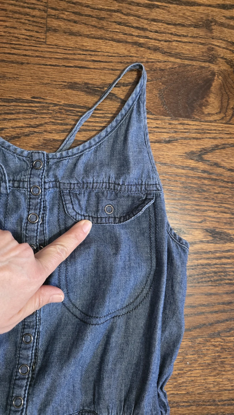 Creeks Blue Denim Dress - Size 12Y - photo 2