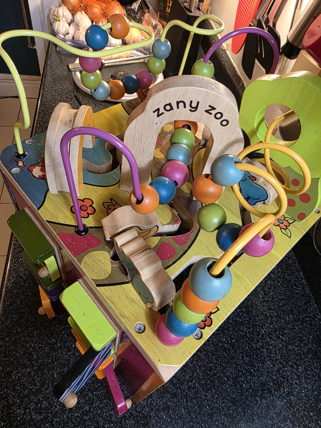 Zany Zoo Wooden Activity Cube Toy