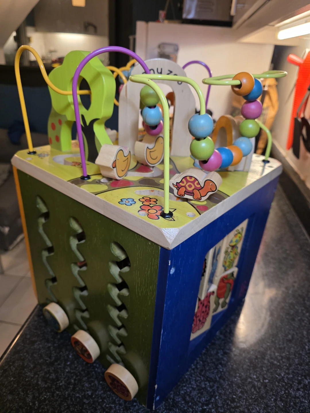 Zany Zoo Wooden Activity Cube Toy - photo 3