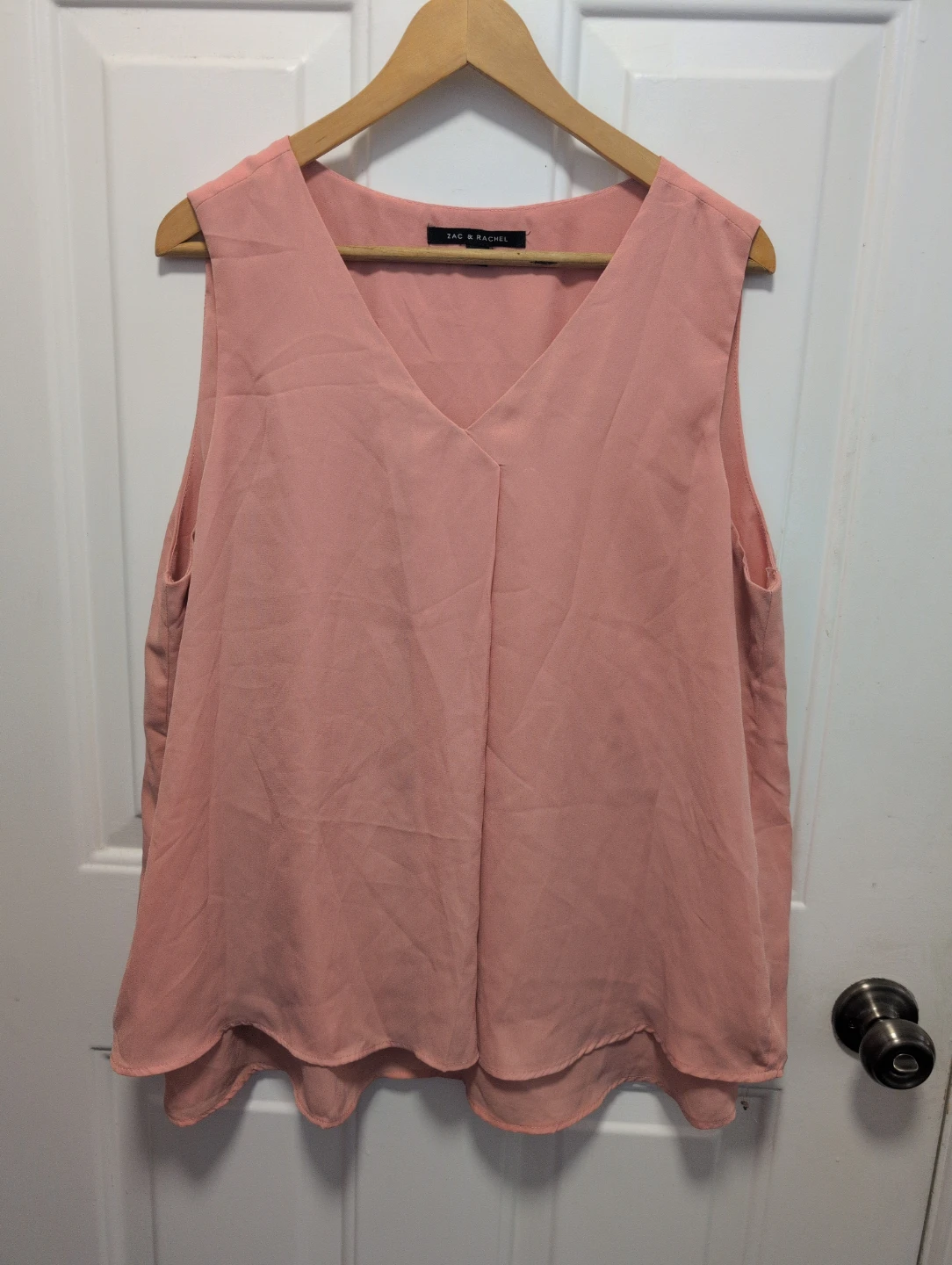 Zac & Rachel Women's Pink Sleeveless Top - XL