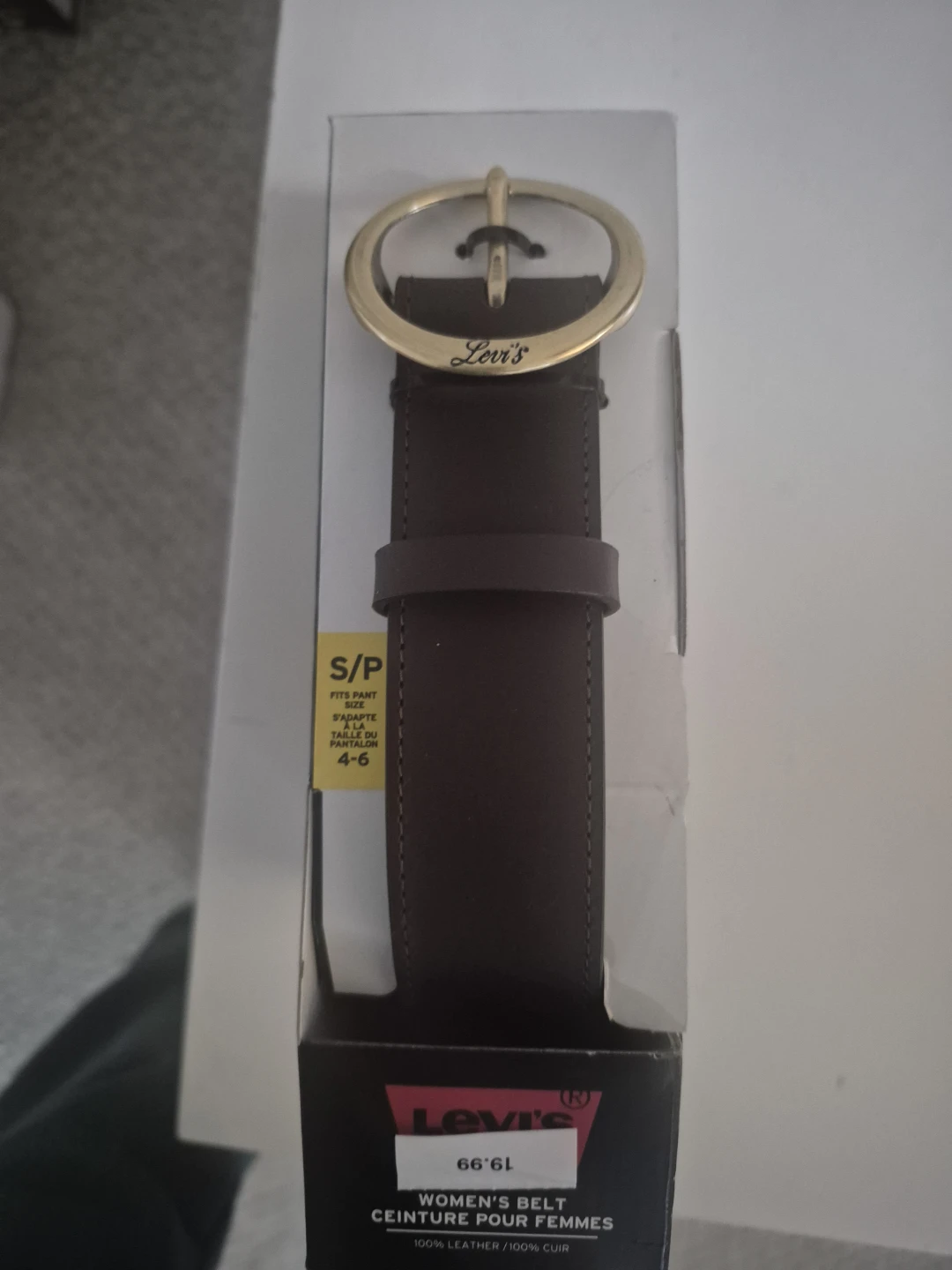 Levi's Women's Brown Leather Belt - S/P