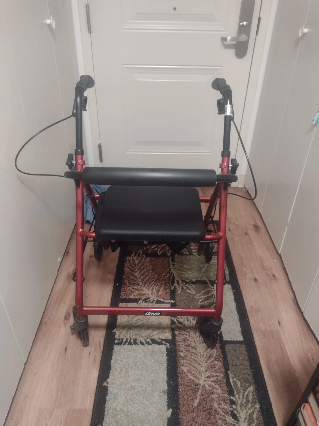Drive Red Folding Walker with Seat - photo 2