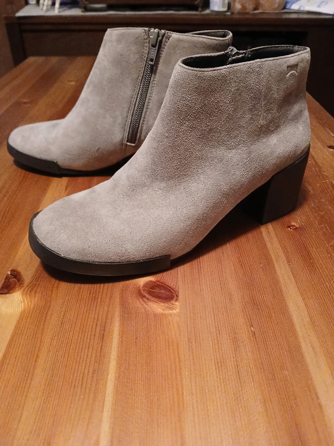 Camper Grey Suede Ankle Boots - Size 38 - photo 2
