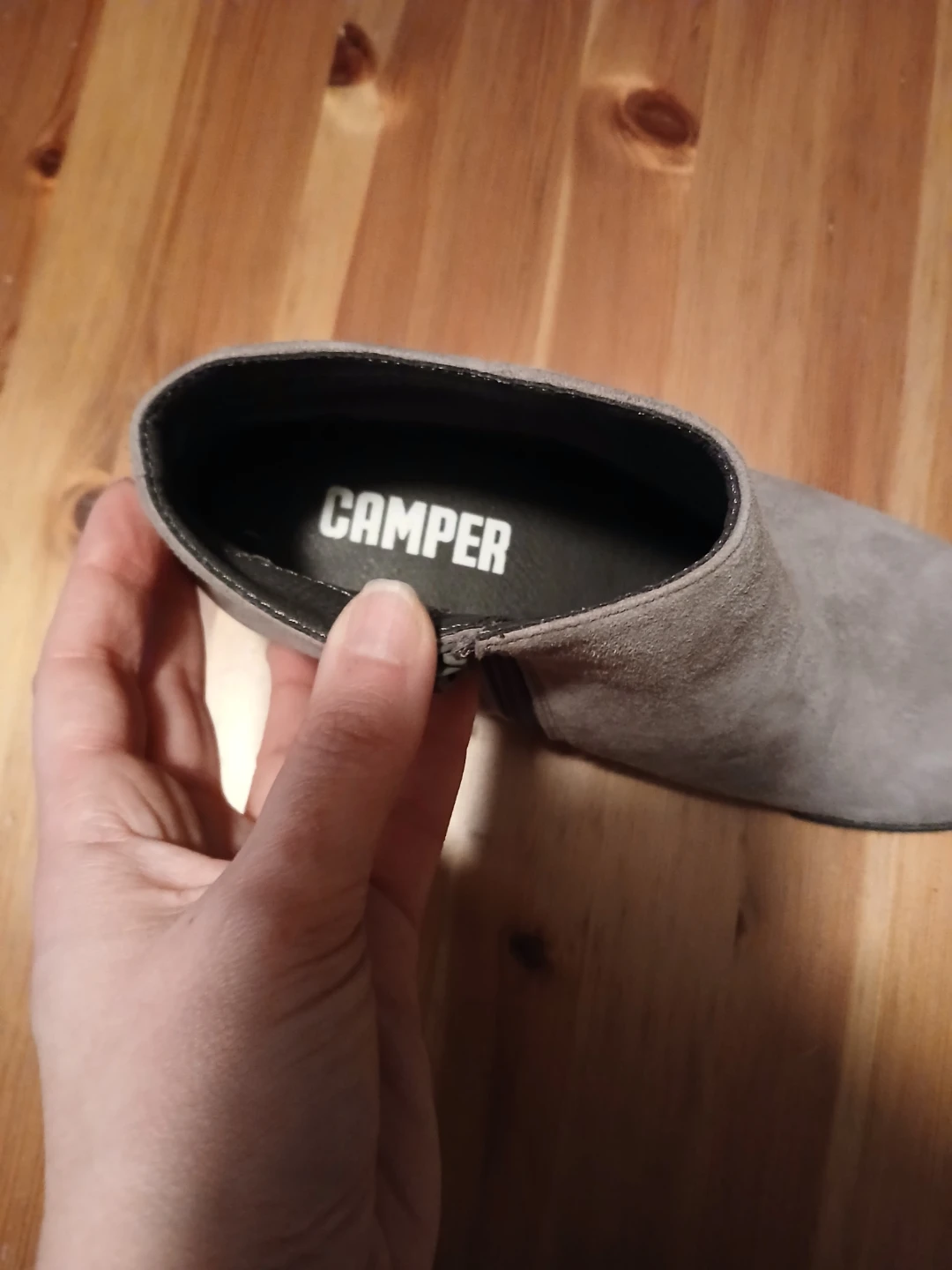 Camper Grey Suede Ankle Boots - Size 38 - photo 4