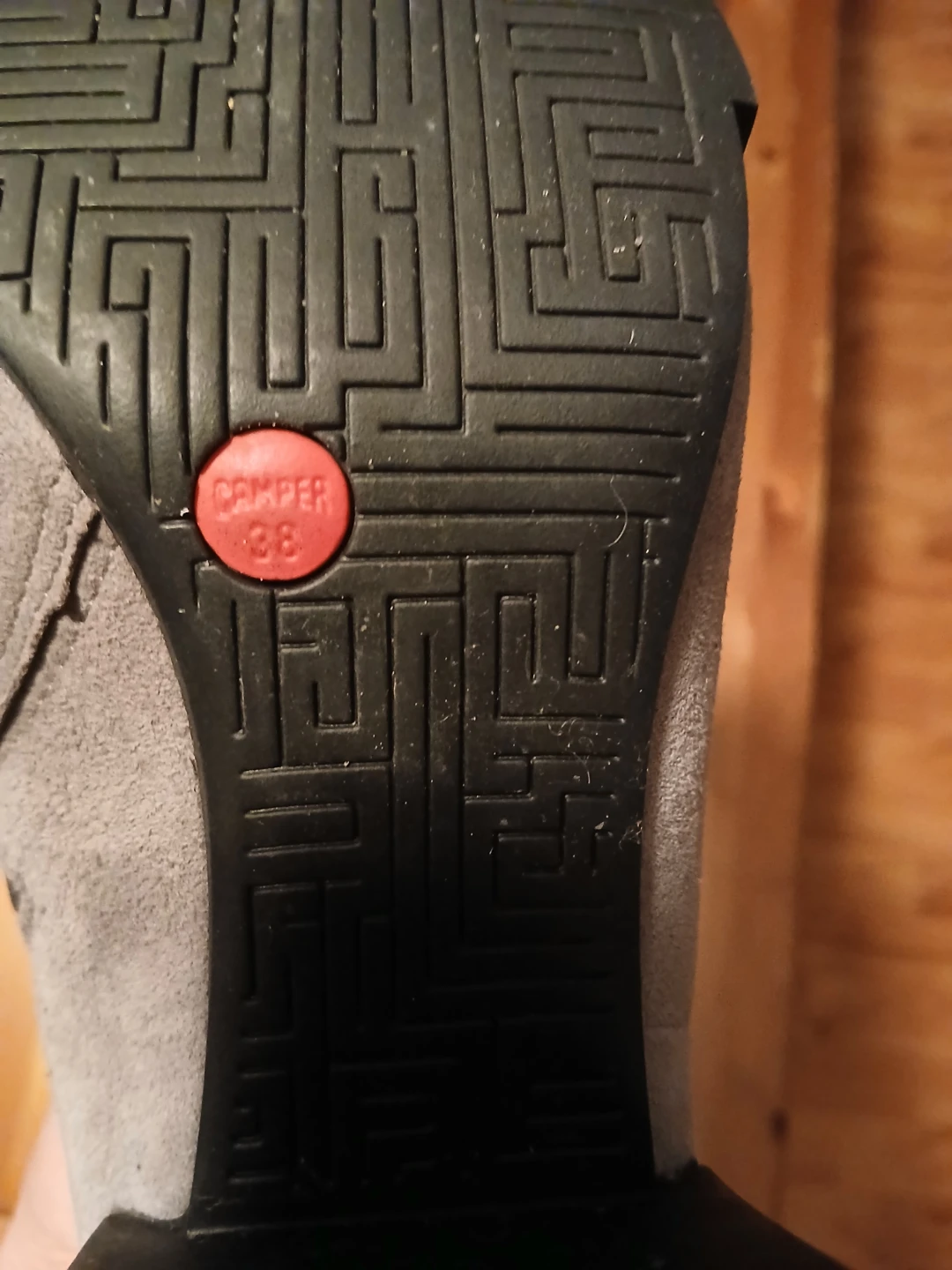 Camper Grey Suede Ankle Boots - Size 38 - photo 5