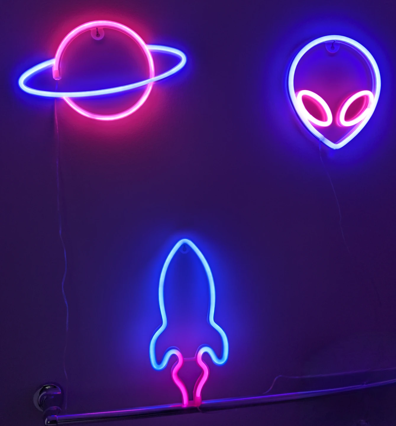3 Led space lights