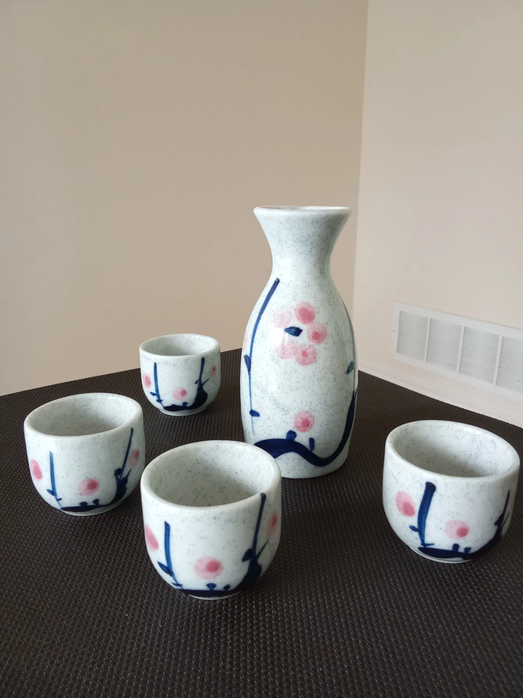 Sake Set with Carafe and 4 Cups
