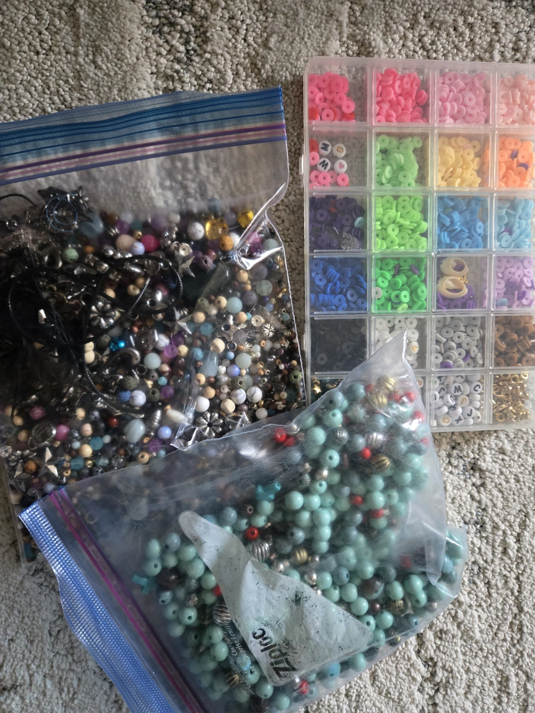 Assorted Beads and Jewellery Making Supplies