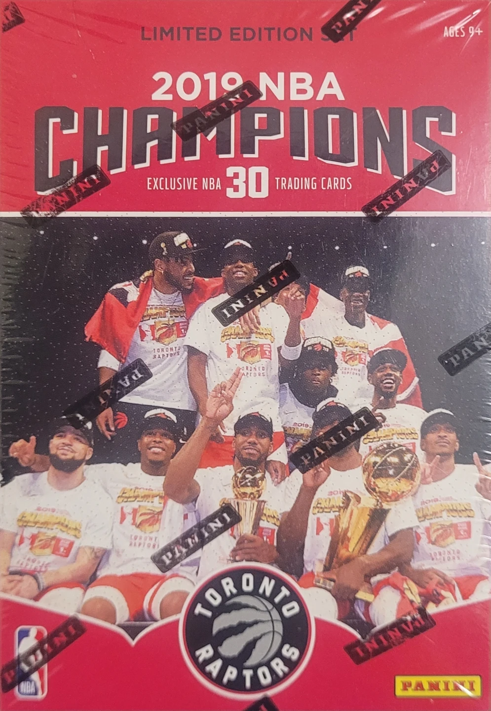Sealed 2019 NBA Toronto Raptors Champions Trading Card Set