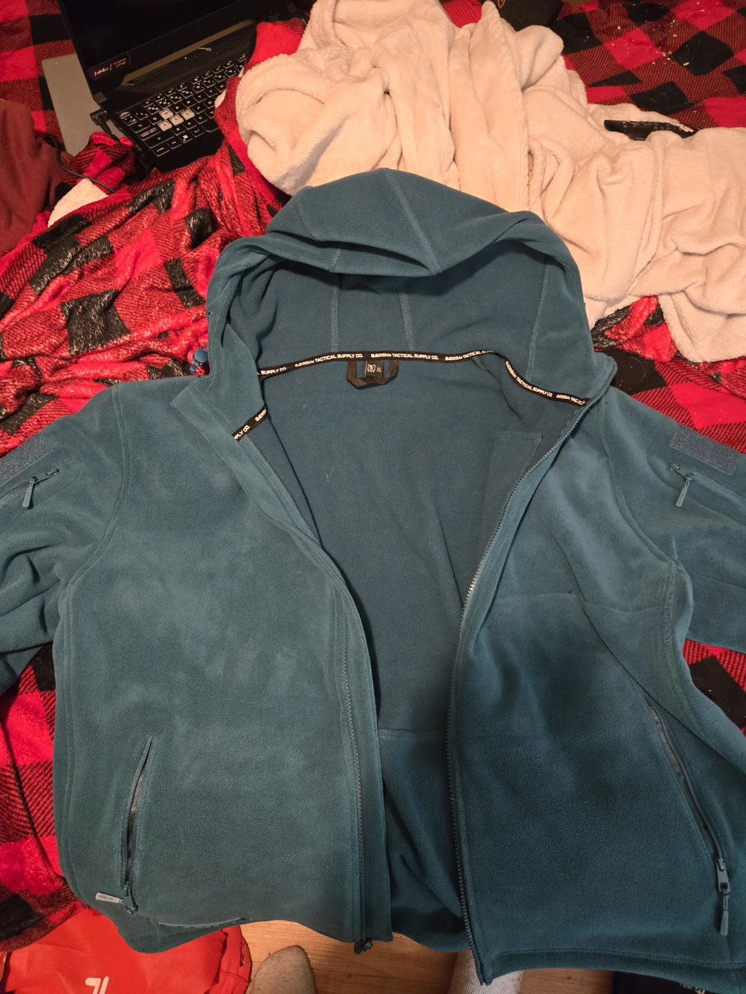 BAERSKIN Tactical Supply Co. Fleece Hoodie - Teal XL