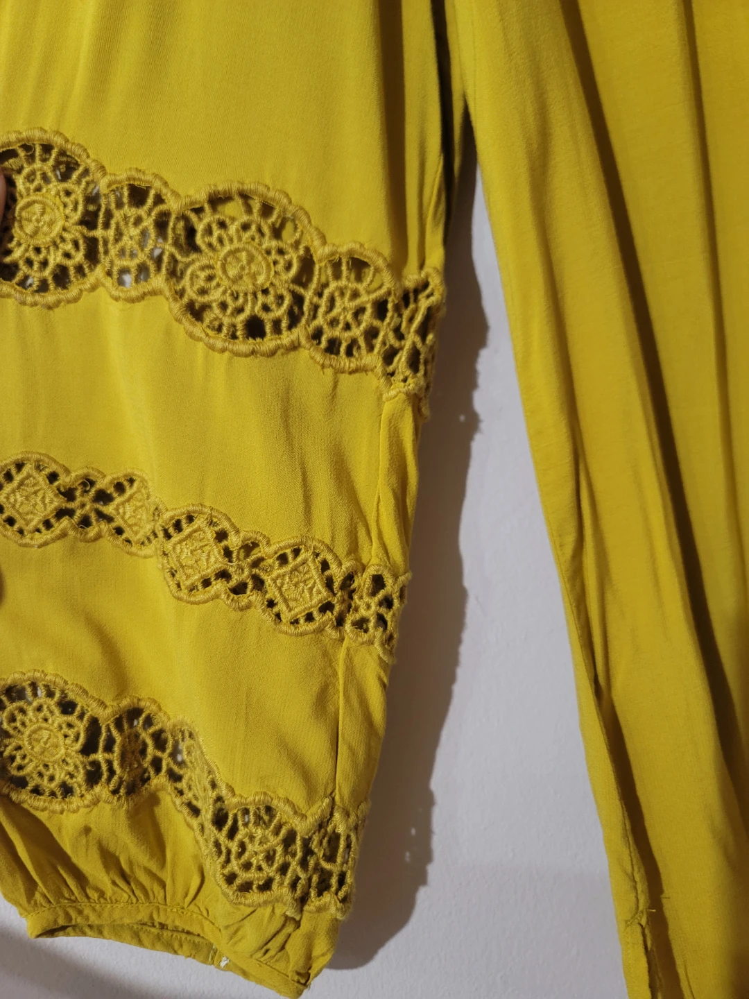 LOFT Chartreuse Yellow Blouse New Sz 14 Minimalist Spring - photo 5
