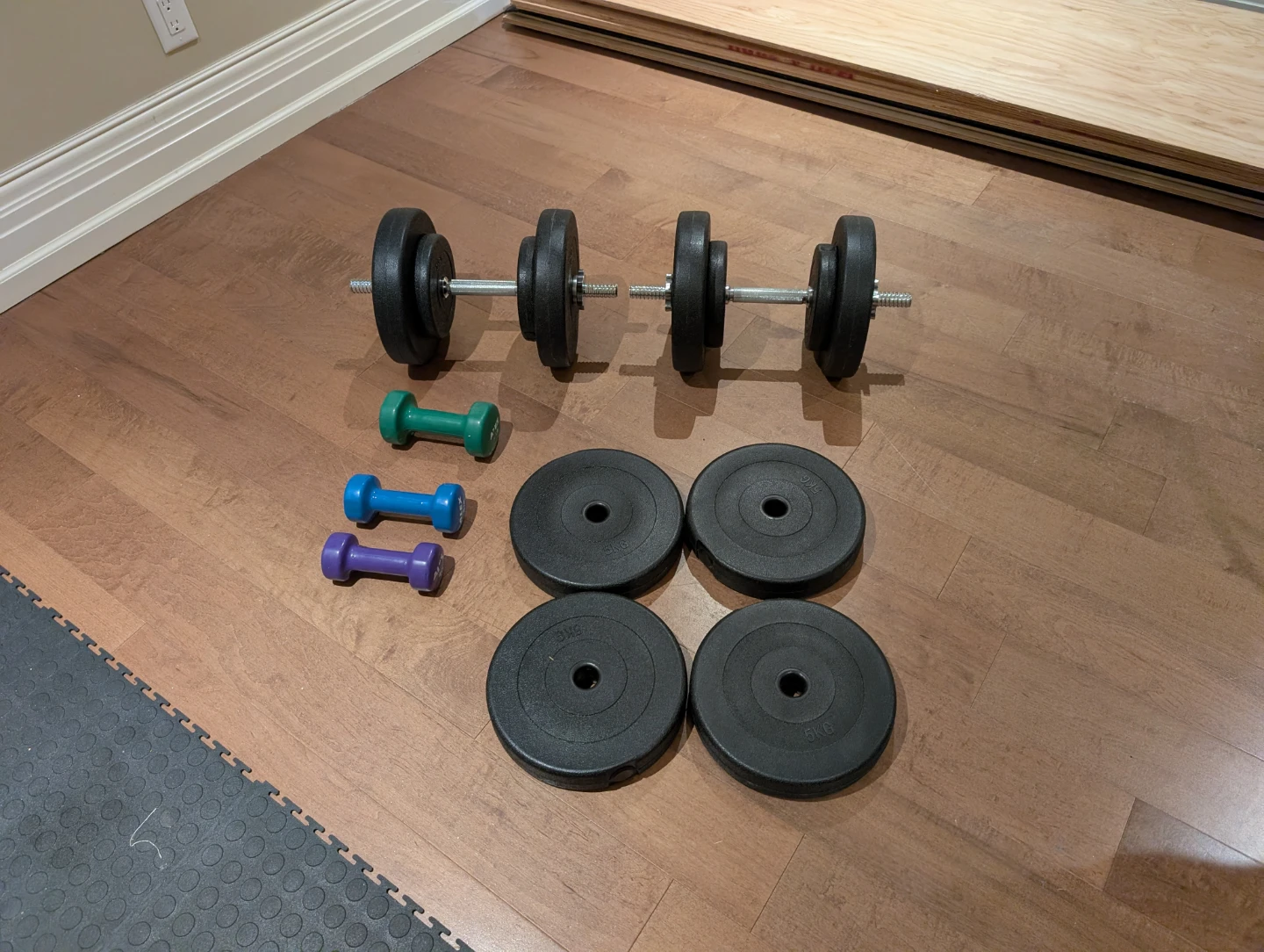 Bench with Fitness Club Weight Set - photo 3