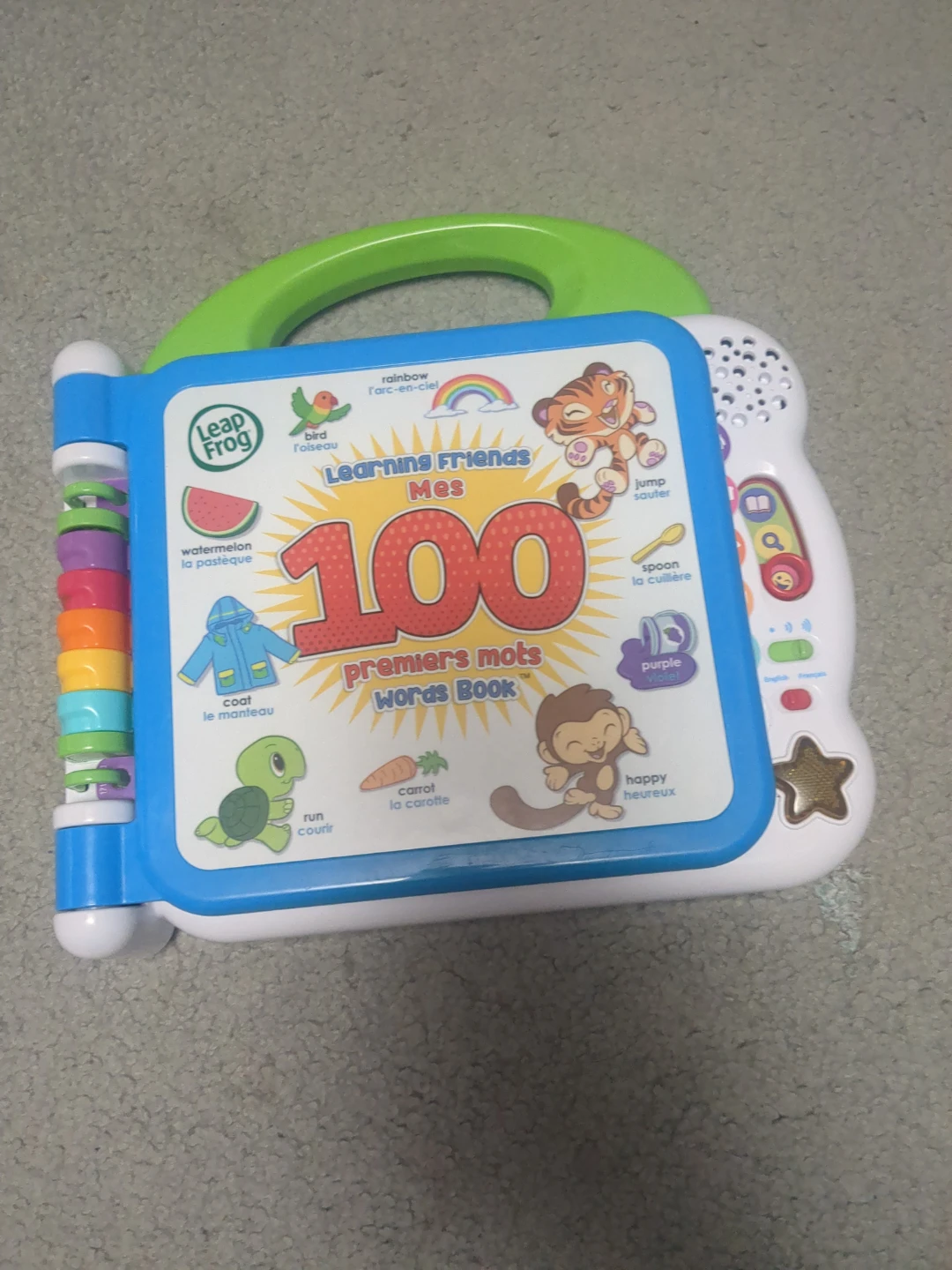 LeapFrog Learning Friends Mes 100 Premiers Mots Words Book