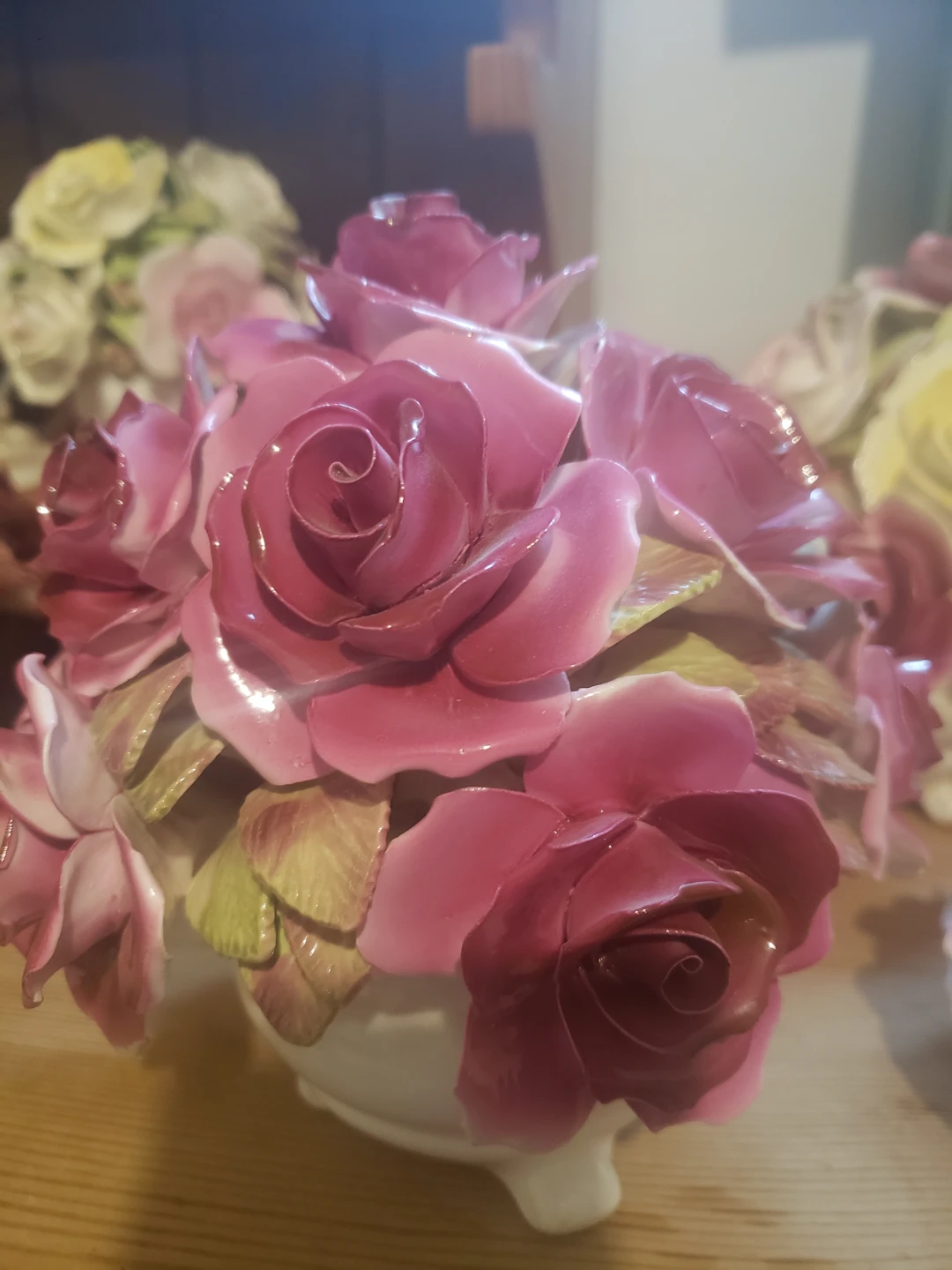 Royale Stratford Porcelain Rose Basket