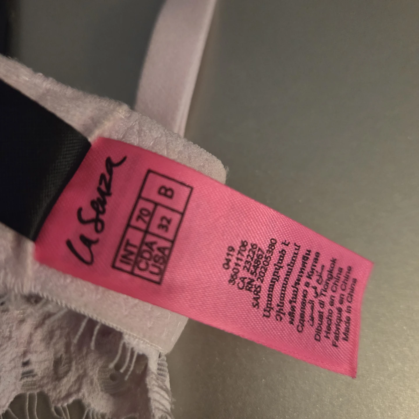 La Senza Pink Lace Push-Up Bra Size 32B - photo 2