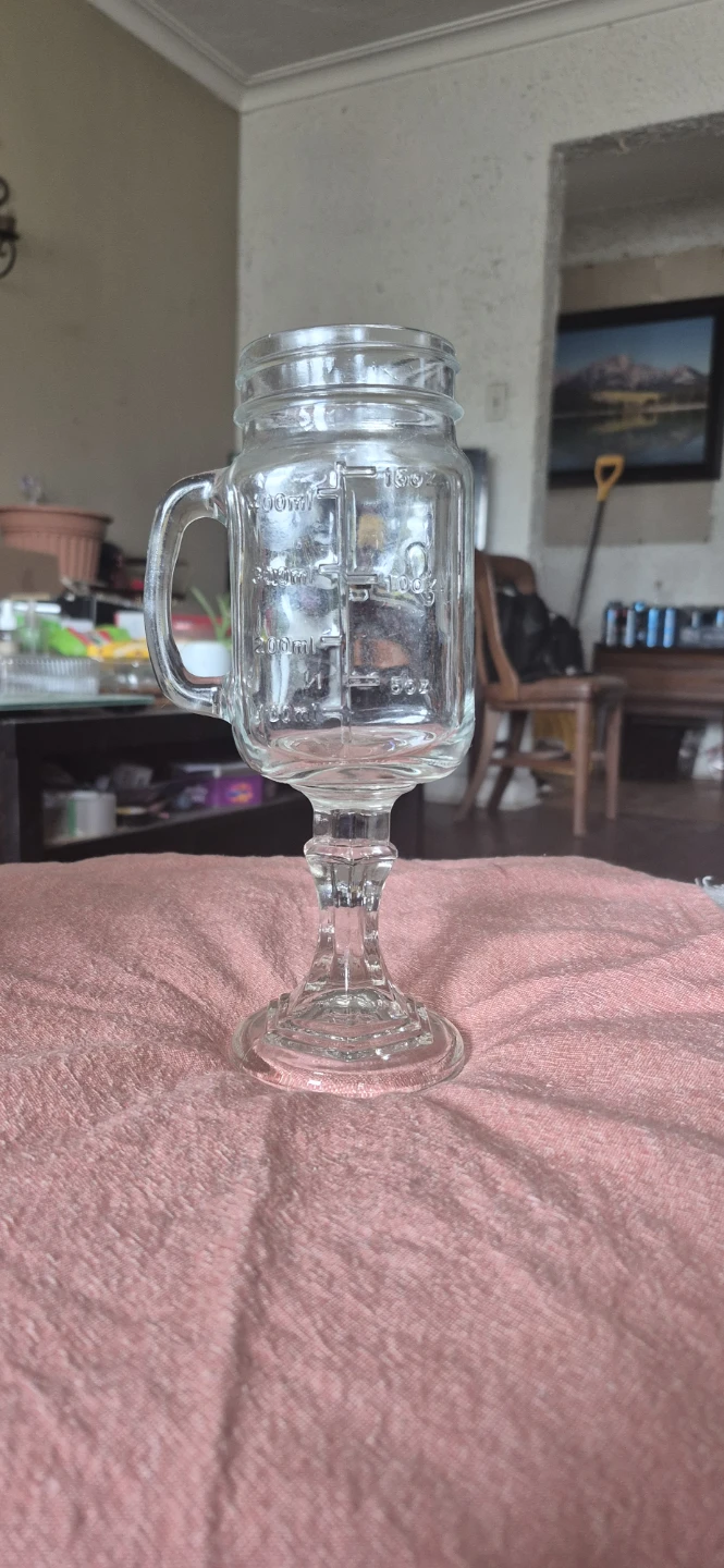 Original Redneck Mason Jar Glass Mug with Handle