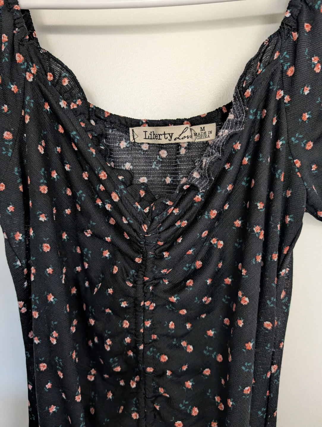 Liberty Love Floral Ruched Midi Dress