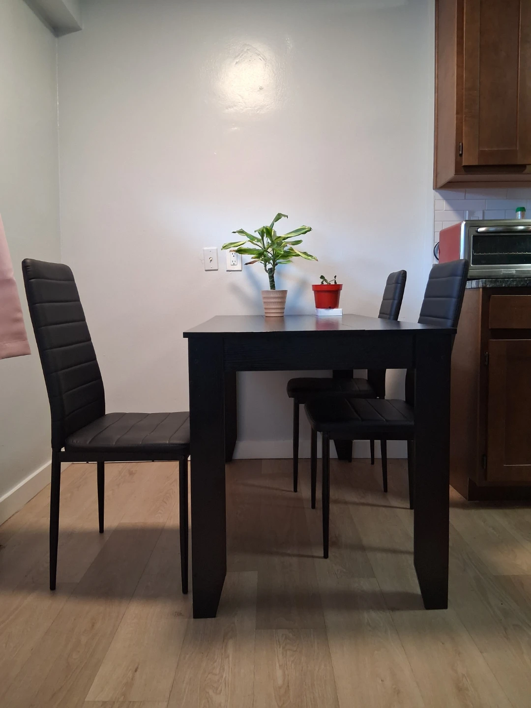 Black Dining Table with 4 Chairs - photo 2