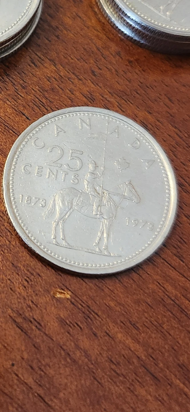 1973 Canadian 25 Cent Coins-30pcs  ,RCMP - photo 2