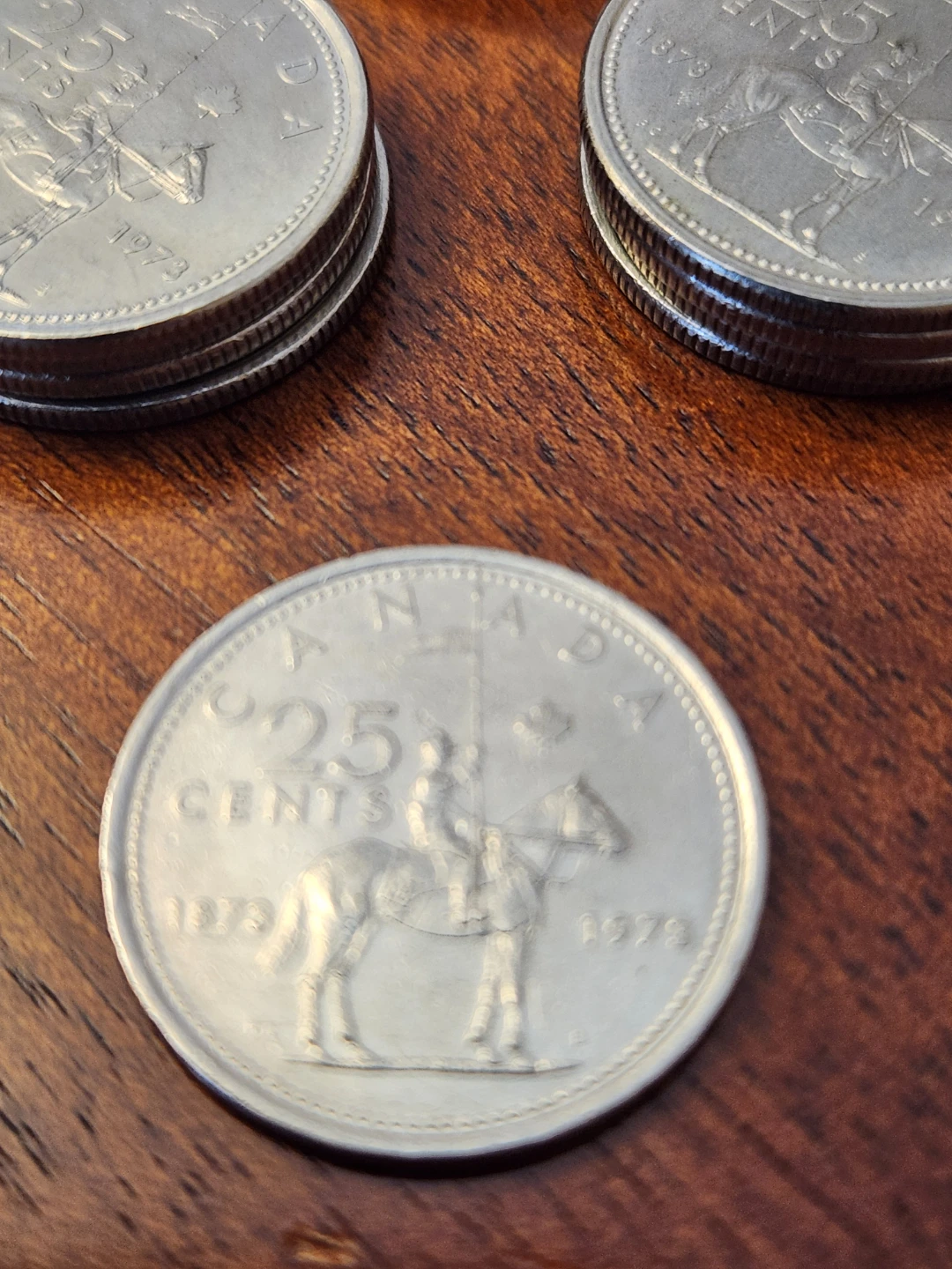 1973 Canadian 25 Cent Coins-30pcs  ,RCMP - photo 3
