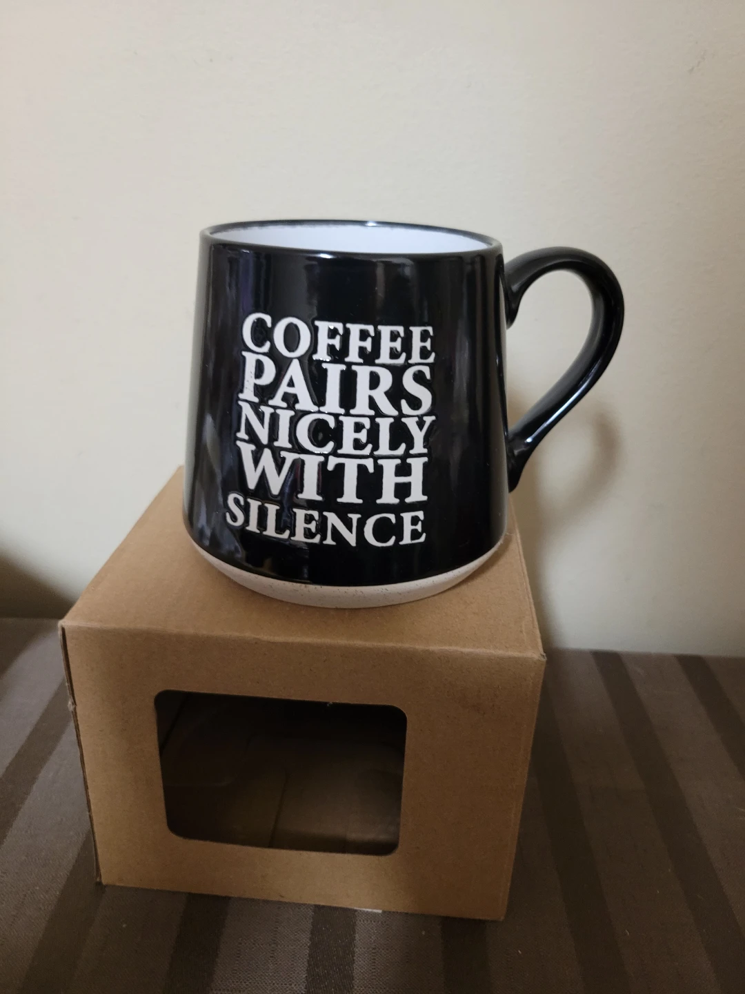 New Fat Bottom 16 oz Coffee mug Coffee Pairs Nicely Silence - photo 2