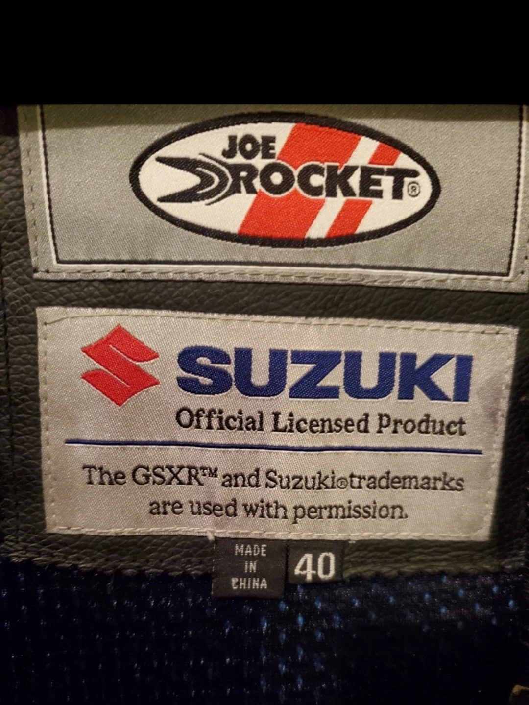 Joe Rocket Suzuki GSXR Leather Motorcycle Jacket (Rare) - photo 2
